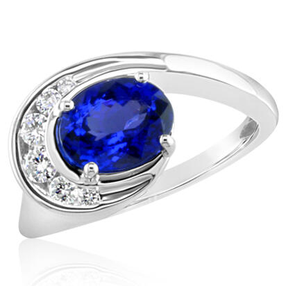 18K White Gold Tanzanite/Diamond Ring 18K White Gold Tanzanite/Diamond Ring