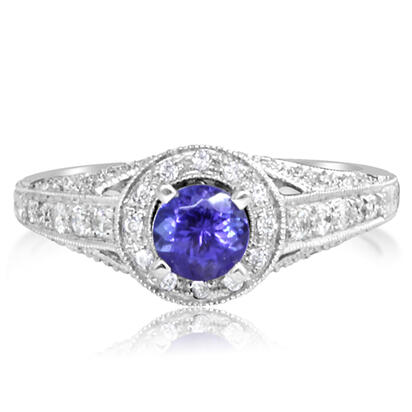 18K White Gold Tanzanite/Diamond Ring 18K White Gold Tanzanite/Diamond Ring