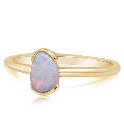 14K Yellow Gold Australian Opal Ring 14K Yellow Gold Australian Opal Ring