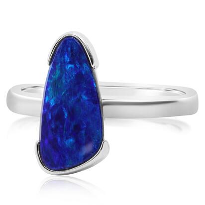 14K Yellow Gold Australian Opal Doublet Ring 14K Yellow Gold Australian Opal Doublet Ring