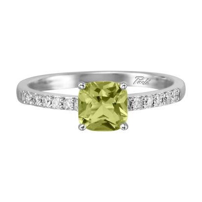 14K White Gold Peridot/Diamond Ring 14K White Gold Peridot/Diamond Ring
