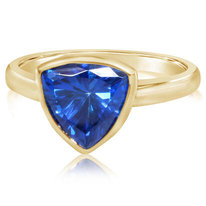 14K Yellow Gold Kashmir Blue Topaz Ring 14K Yellow Gold Kashmir Blue Topaz Ring