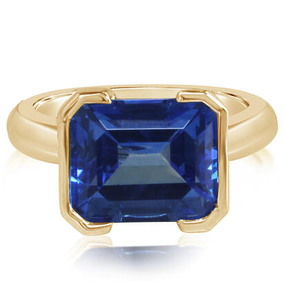14K Yellow Gold Kashmir Blue Topaz Ring 14K Yellow Gold Kashmir Blue Topaz Ring
