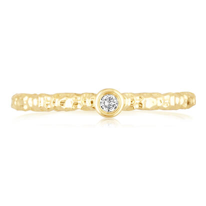 14K White Gold 2mm Yogo Sapphire Stackable Ring with Hammer Finish 14K White Gold 2mm Yogo Sapphire Stackable Ring with Hammer Finish