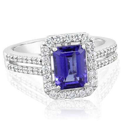 18K White Gold Tanzanite/Diamond Ring 18K White Gold Tanzanite/Diamond Ring