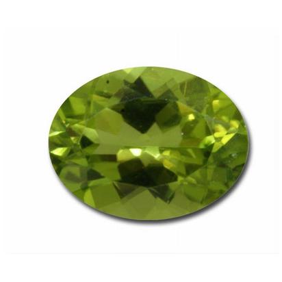 5x7 Oval Checkerboard Peridot (1.00 ct) 5x7 Oval Checkerboard Peridot (1.00 ct)