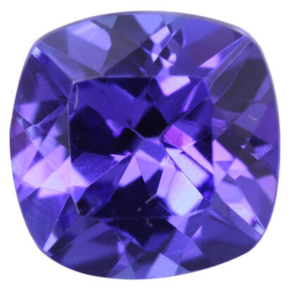 8.57mm Cushion Tanzanite (2.69 ct) 8.57mm Cushion Tanzanite (2.69 ct)