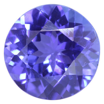 8.97mm Round Tanzanite (3.06 ct) 8.97mm Round Tanzanite (3.06 ct)