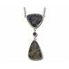Sterling Silver Boulder/Amethyst Neckpiece