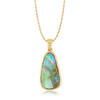 14K Yellow Gold Natural Boulder Medium Bail Pendant