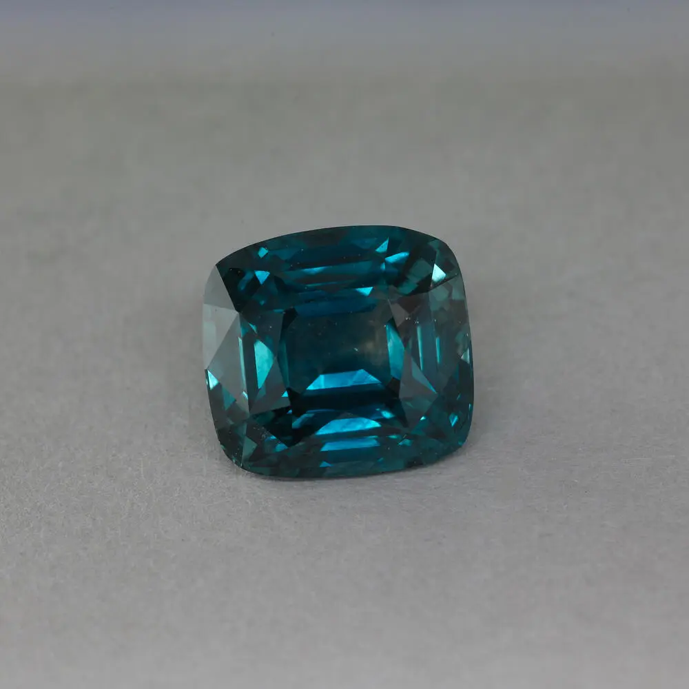 8.81x8.15x5.89 Cushion Montana Sapphire (4.10&nbsp;ct)