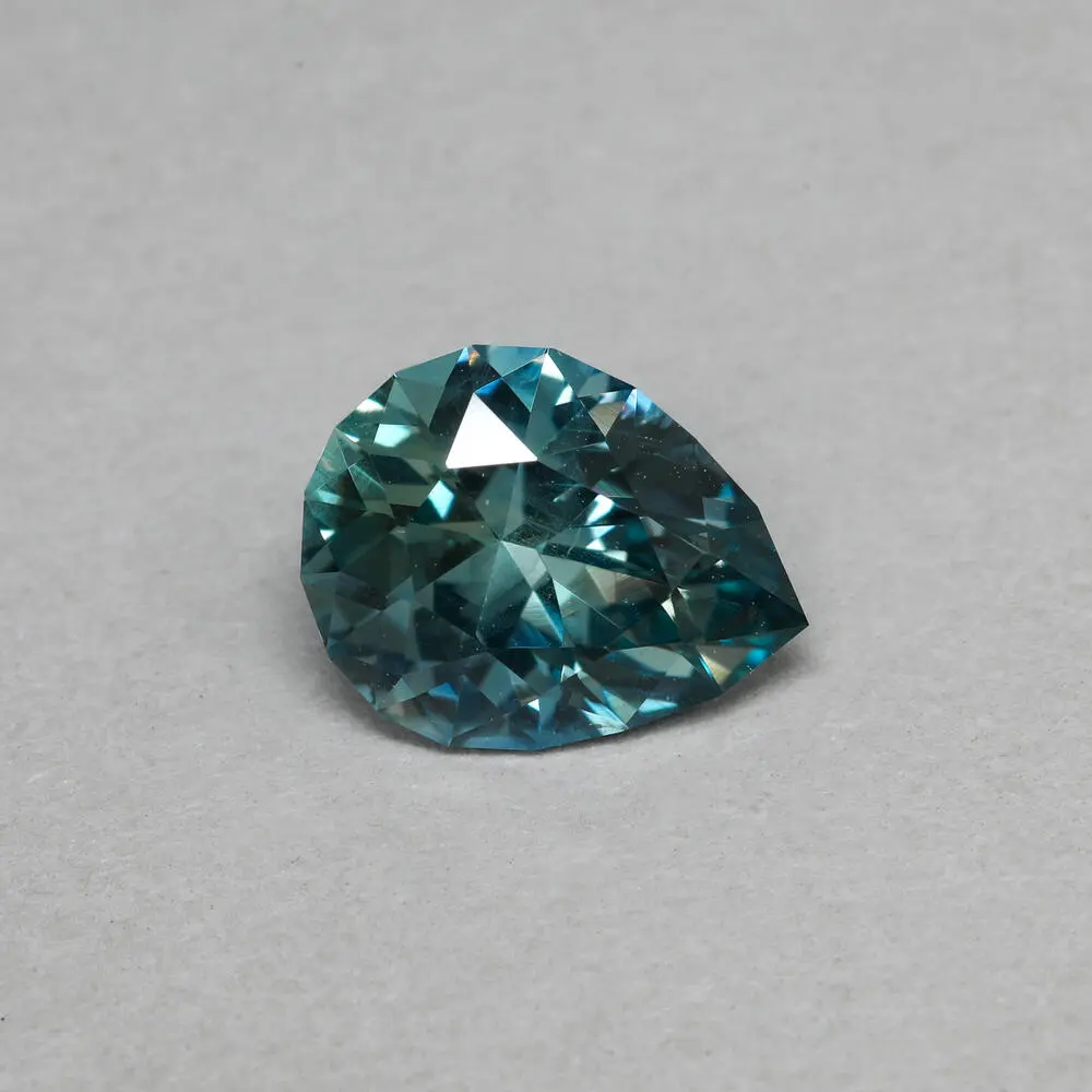 8.2x6.5x4.0mm Pear Montana Sapphire (1.36&nbsp;ct)