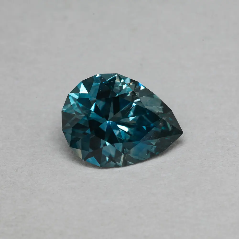 8.3x6.5x4.0mm Pear Montana Sapphire (1.41&nbsp;ct)