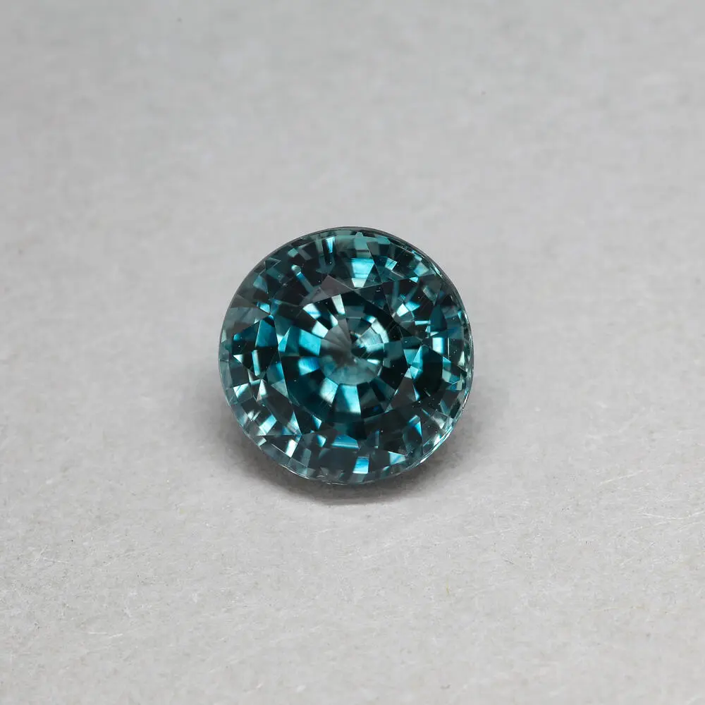 6.91-6.850x4.55mm Round Montana Sapphire (1.70&nbsp;ct)