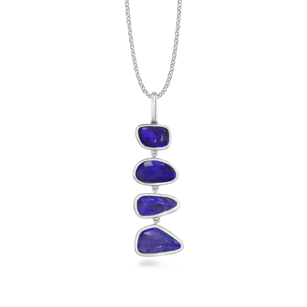 Sterling Silver Australian Boulder Opal Pendant