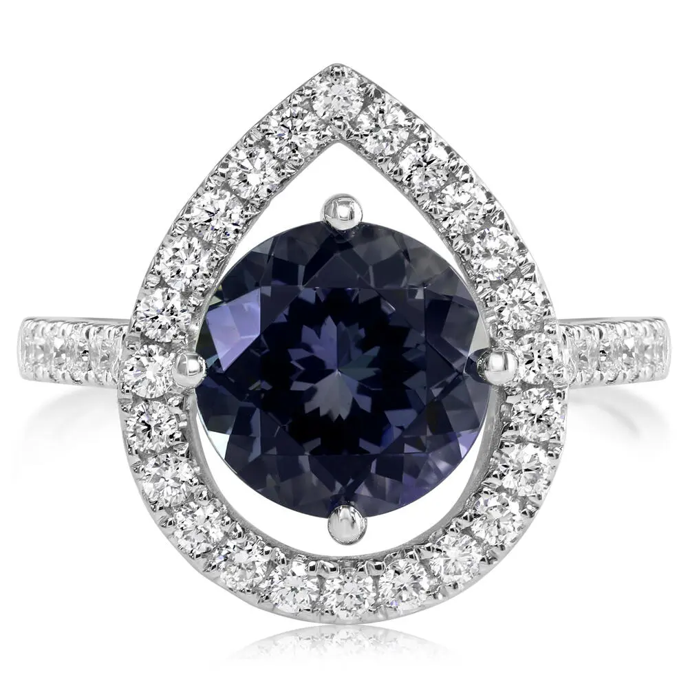 Platinum Peacock Tanzanite/Diamond Ring Platinum Peacock Tanzanite/Diamond Ring