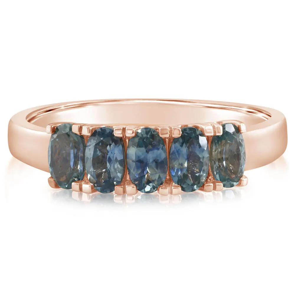 14K Rose Gold Montana Sapphire Ring 14K Rose Gold Montana Sapphire Ring