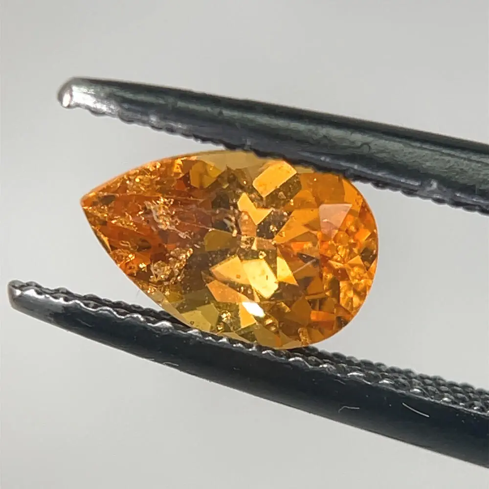 8.5x5.7 Pear Mandarin Garnet (1.65 ct) 8.5x5.7 Pear Mandarin Garnet (1.65 ct)