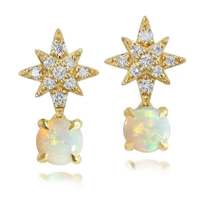 14K Yellow Gold Austalian Opal/Diamond Earrings<br>ECO347N1ACI<div class='big'>$2,295.00</div>