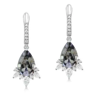 Platinum Peacock Tanzanite/Diamond Earrings<br>EFTPR775540PI<div class='big'>Call for current price</div>