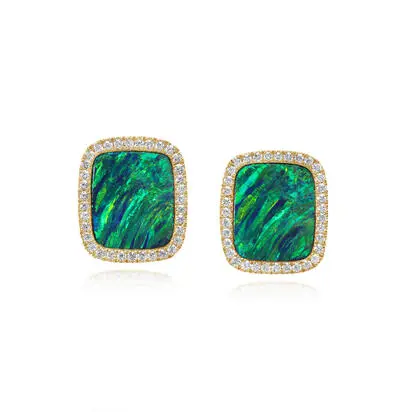 14K Yellow Gold Australian Opal Doublet/Diamond Earrings<br>EMDBTPR18515CI<div class='big'>$6,570.00</div>