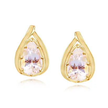 18K Yellow Gold Rainbow Moonstone Earrings<br>EMLPR845425EI