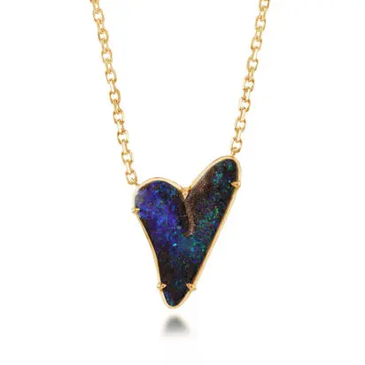 14K Yellow Gold Australian Boulder Opal Neckpiece<br>NBR081-30I<div class='big'>$7,745.00</div>