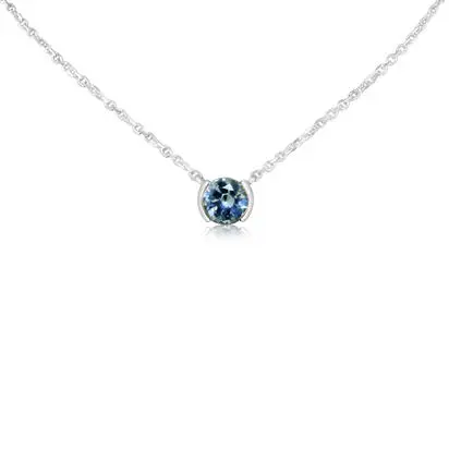 14K White Gold Aquamarine Neckpiece<br>NCC229Q2XWI<div class='big'>Call for current price</div>