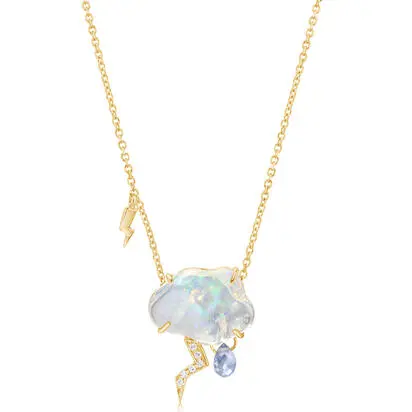 14K Yellow Gold Mexican Fire Opal Cloud Neckpiece<br>NFOFF644294C<div class='big'>Call for current price</div>