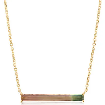 14K Yellow Gold Bi-Color Tourmaline Neckpiece | NH2OC350114-2CI