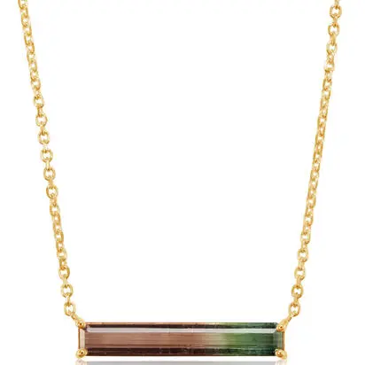14K Yellow Gold Bi-Color Tourmaline Neckpiece | NH2OC350128-2CI