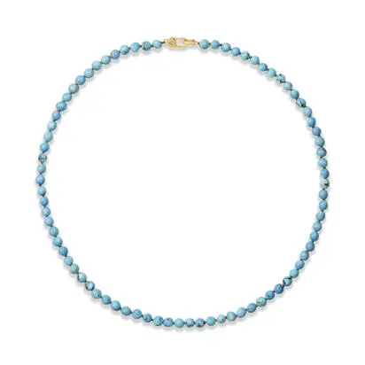 14K Yellow Gold Kazakhstan Turquoise Neckpiece<br>NKQST990145C<div class='big'>$8,595.00</div>