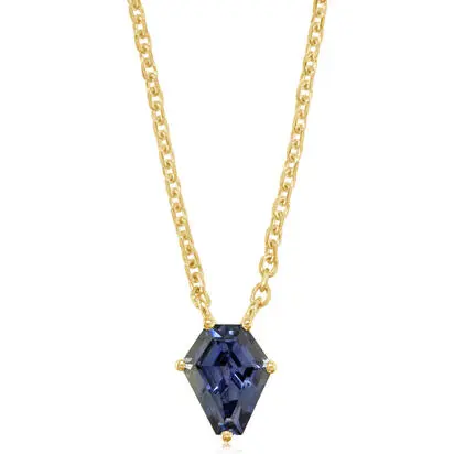 14K Yellow Gold Montana Sapphire Neckpiece | NMSCF79862CI