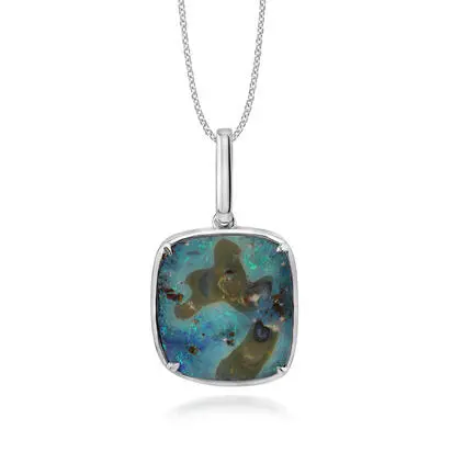 Sterling Silver Australian Boulder Opal Pendant<br>PBR109S-18I<div class='big'>$1,995.00</div>