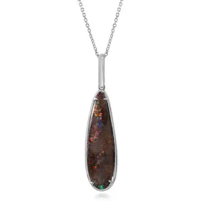 Sterling Silver Australian Boulder Opal Pendant, PBR109S-8I, $1,345.00