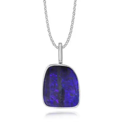 Sterling Silver Australian Boulder Opal Pendant, PBR110S-20I, $2,495.00
