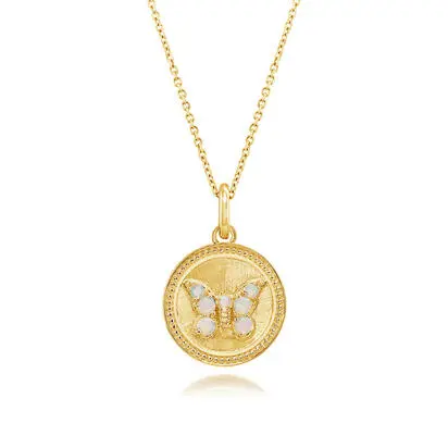 14K Yellow Gold Australian Opal Butterfly Medallion Pendant<br>PCO340N1XCI<div class='big'>$2,095.00</div>