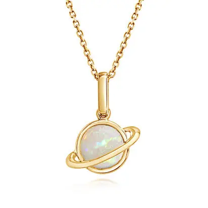 14K Yellow Gold Australian Opal Saturn Pendant<br>PCO360N1XCI<div class='big'>$1,820.00</div>