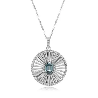 Platinum Grey Spinel/Diamond Medallion Pendant<br>PGLOV825302-2PI<div class='big'>$8,295.00</div>