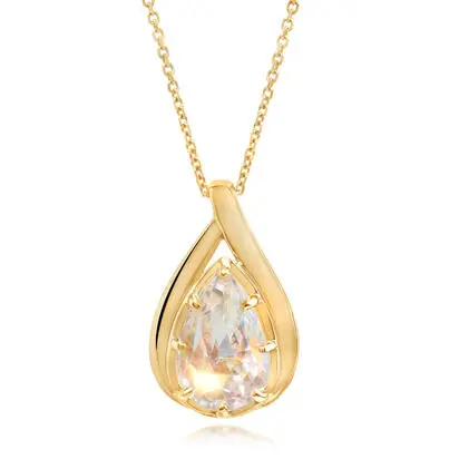 18K Yellow Gold Rainbow Moonstone Pendant<br>PMLPR820385EI