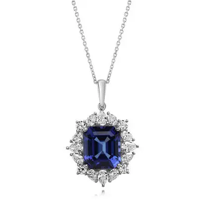 Platinum Tanzanite/Diamond Pendant<br>PTZOC650560PI<div class='big'>$17,995.00</div>