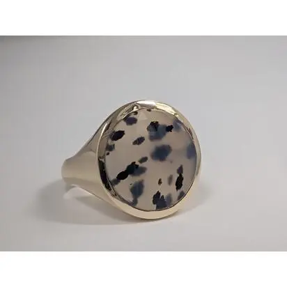 14K Yellow Gold Montana Agate Ring | RCMRD9971370C