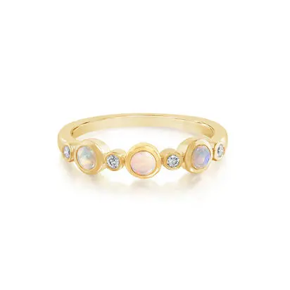 14K Yellow Gold Australian Opal/Diamond Ring, RCO337N11CI, $2,295.00