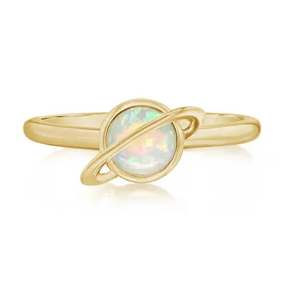 14K Yellow Gold Australian Opal Saturn Ring<br>RCO360N1XCI<div class='big'>$2,745.00</div>