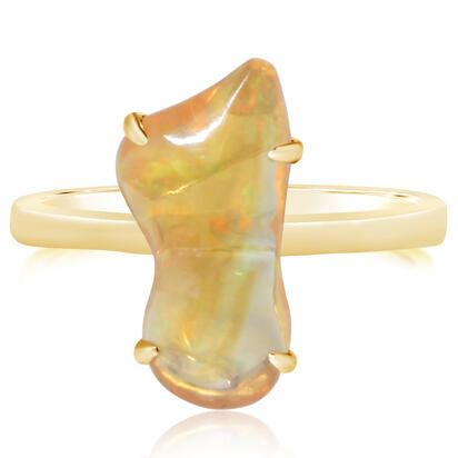 14K Yellow Gold Mexican Fire Opal Ring 14K Yellow Gold Mexican Fire Opal Ring