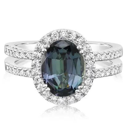 Platinum Peacock Tanzanite/Diamond Ring | RFTOV775257PI