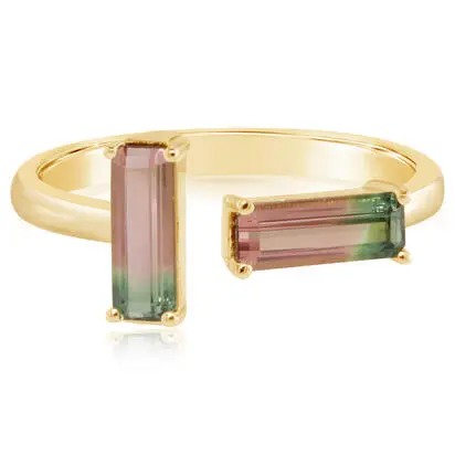 14K Yellow Gold Bi-Color Tourmaline Ring | RH2OC350109-2CI