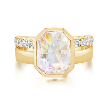 18K Yellow Gold Rainbow Moonstone/Diamond Ring<br>RMLOC820470EI<div class='big'>$11,145.00</div>