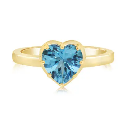 14K Yellow Gold 8mm Heart Blue Topaz Ring<br>RPF509B2XCI<div class='big'>$2,245.00</div>