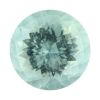 8mm Round Checkerboard Aquamarine | 80QC